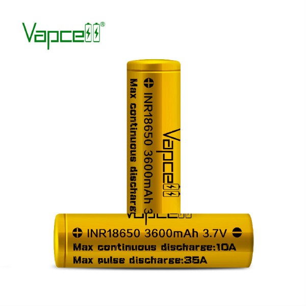 Original Vapcell 18650 Vape battery Cell 3600mah 10A free shipping