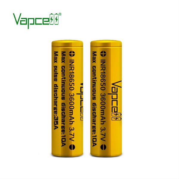 Original Vapcell 18650 Vape battery Cell 3600mah 10A free shipping