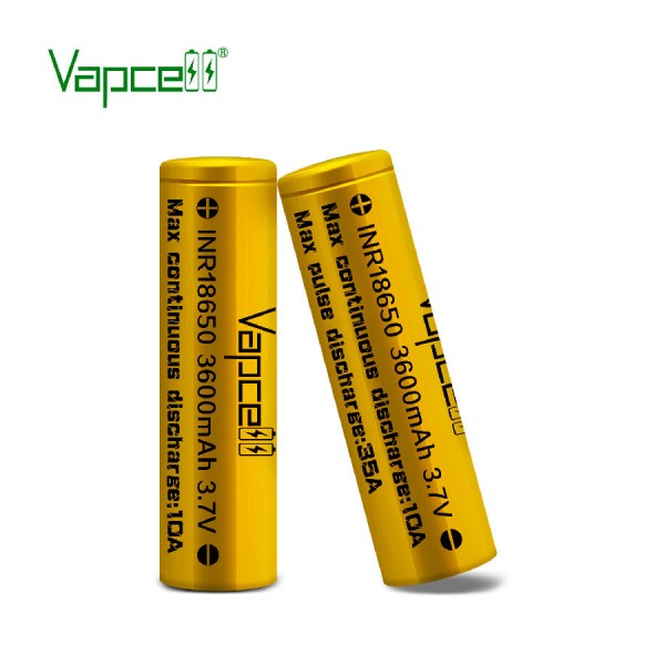 Original Vapcell 18650 Vape battery Cell 3600mah 10A free shipping