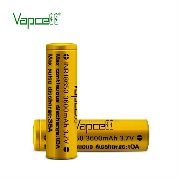 Original Vapcell 18650 Vape battery Cell 3600mah 10A free shipping