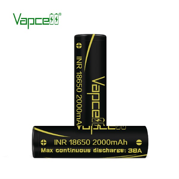 Original VapCell Vape 18650 Battery Cell 2000mAh 38A free shipping