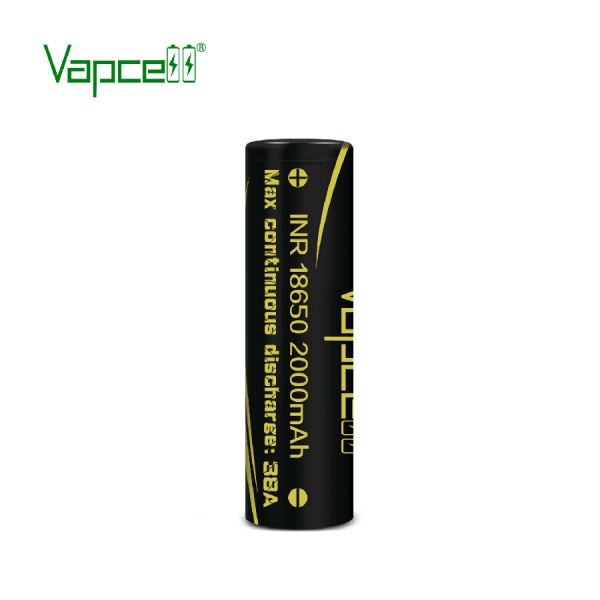 Original VapCell Vape 18650 Battery Cell 2000mAh 38A free shipping