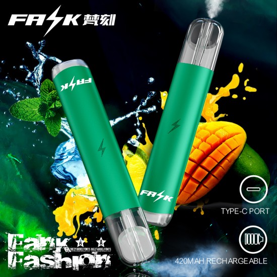 Original FANK-V Fashion Pre-filled Vape Pod Battery Device 420mah ( free shipping)