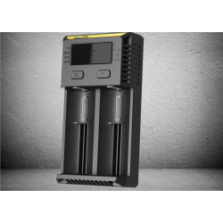 Nitcore new i2 Dual Intelligent Multifunction Ecig 18650 Battery Charger With Dual Slot  (free shipping)