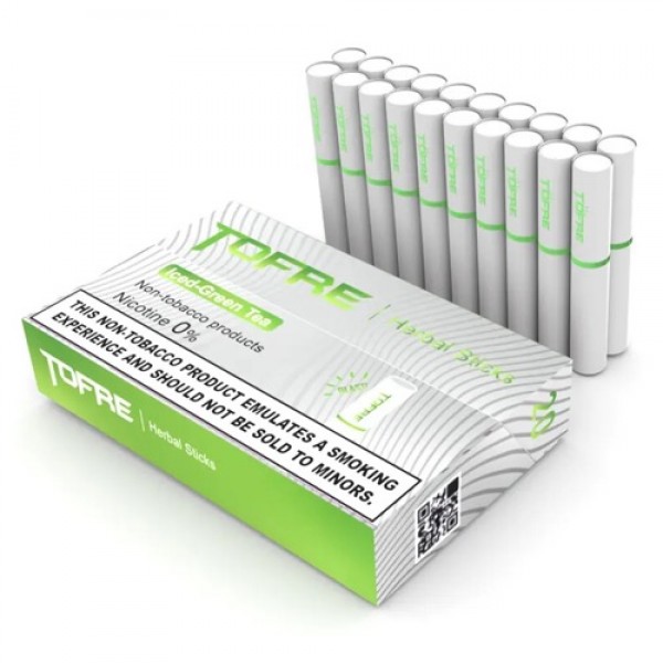 Original TOFRE Herbal Heat Tobacco Sticks E-Herbal Heets 200 PCS/Carton 0% Nicotine Iced Series for IQOS and Lil and Other Heat Not Burn Smokeless Device (free shipping)