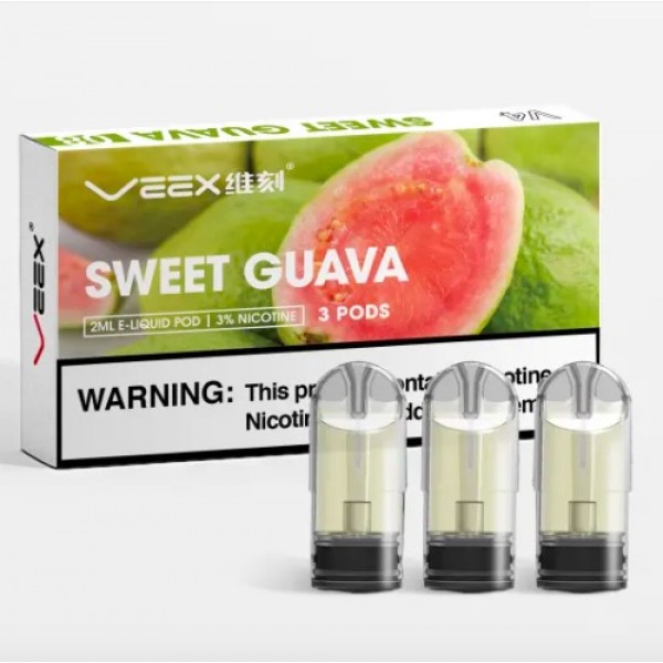 VEEX V4 Transparent Pre-filled Closed Vape Pod Cartridges 2ml 3pcs/Pack free shipping