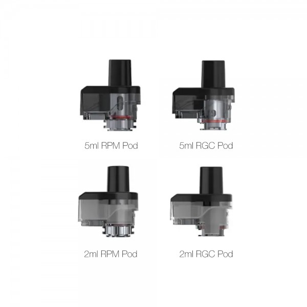 SMOK RPM80 Empty Replacement Pod Cartridge 2ml/5ml 3pcs free shipping