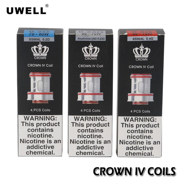 Uwell Crown 4/IV Replacement Coil 4pcs free shipping