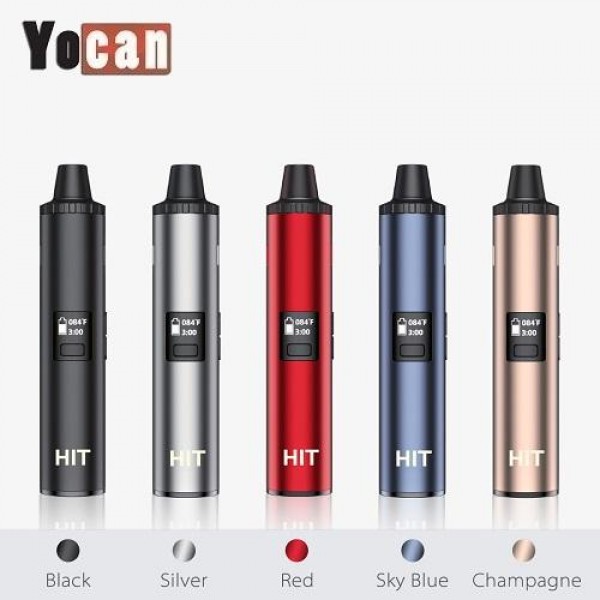 Original Yocan HIT Dry Herb Herbal Vaporizers Pen Kits 1400mAh free shipping