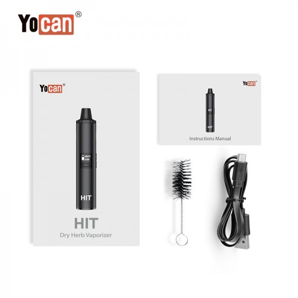 Original Yocan HIT Dry Herb Herbal Vaporizers Pen Kits 1400mAh free shipping