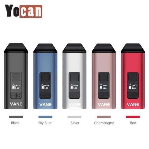 Original Yocan Vane Dry Herb Vaporizer 1100mAh free shipping