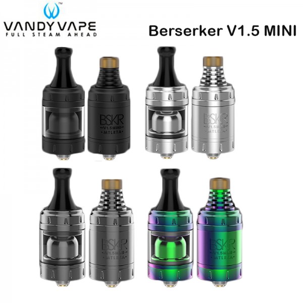 Original Vandy Vape Berserker V1.5 Mini MTL RTA Tank 22mm free shipping