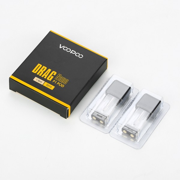 Original VOOPOO DRAG Nano S1/P1 Replacement Pod Cartridge 4pcs/2pcs free shipping