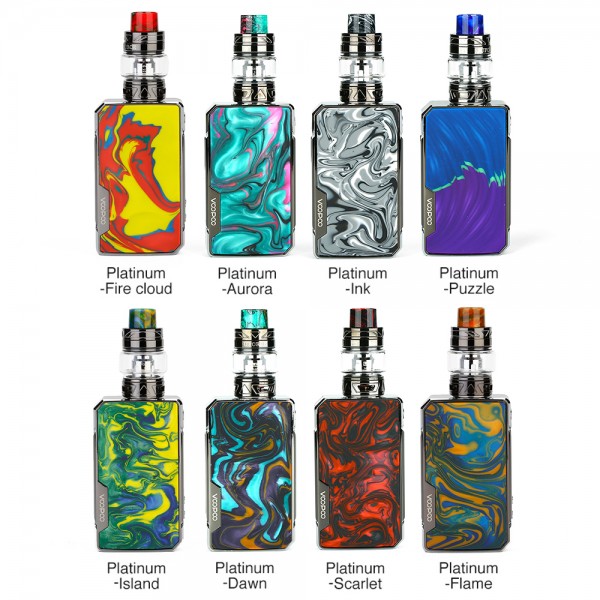 Original 177W VOOPOO Drag 2 Platinum TC Box Mod Kit With 5ml Uforce T2 Subohm Tank free shipping