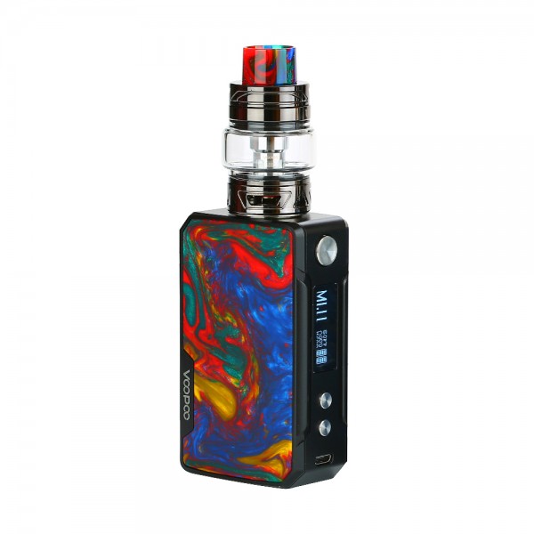 Original 117W VOOPOO Drag Mini Box Mod TC Kit 4400mAh with UFORCE T2 Tank free shipping