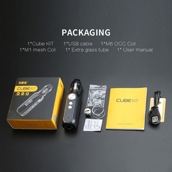 Original  80W OBS Cube VW Box Mod Kit with Mesh Tank 3000mAh