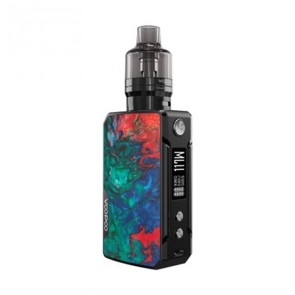 Original 117W VOOPOO Drag Mini Refresh Edition TC Box Mod Starter Kit With PNP Tank 4400mAh free shipping