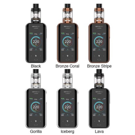 Original 220W Vaporesso Luxe II TC Box Mod Starter Kit with NRG-S Tank free shipping