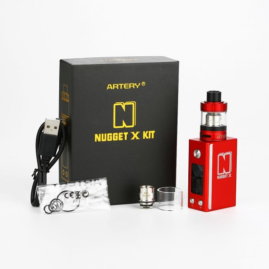 Original 50W Artery Nugget X with AT22 TC Starter Kit 2000mAh free shipping