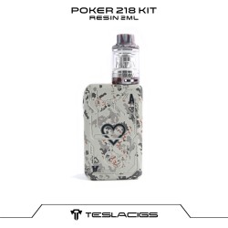 Original Teslacigs Poker 218 TC Kit with 218W Poker Box Mod and 2ML / 6ML Resin Tank free shipping