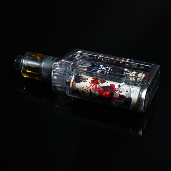 Original 228W Rincoe Jellybox Transparent Box Mod Starter Kit with Jellytank 4.8ml free shipping