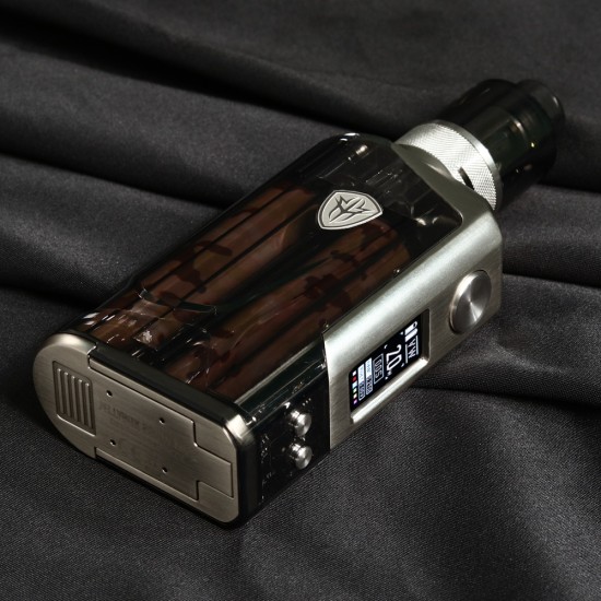 Original 228W Rincoe Jellybox Transparent Box Mod Starter Kit with Jellytank 4.8ml free shipping