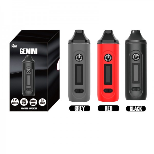 Original ANIX Gemini Dry Herb Vaporizer 2200mah free shipping