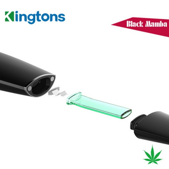 Original Kingtons Black Mamba Dry Herb Vaporizer free shipping