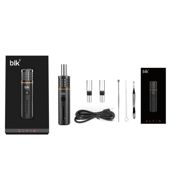 Original Kingtons BLK ELFIN Dry Herb Vaporizer Vape Pen 1800mah free shipping