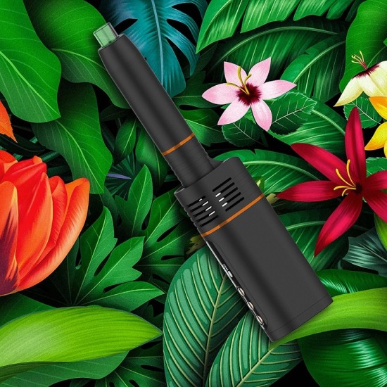 Original Kingtons BLK Rotary Dry Herb Vaporizer Pen Kit 1800 mAh free shipping