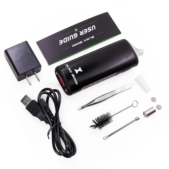 Original Kingtons Black Widow Dry Herb Wax Vaporizer Kit free shipping