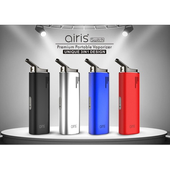 Original Airis Switch 3 In 1 CBD Dry Herb Wax Vaporizer 2200mah  (free shipping)