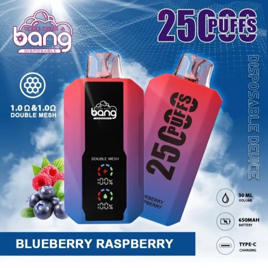 Original Bang Disposable Rechargeable Vape Device 25,000 puffs (Free Shipping Worldwide)