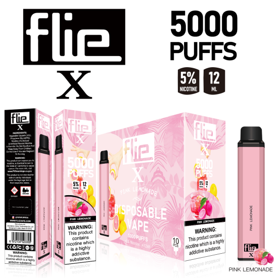 Original FLIEVAPE X Rechargeable Disposable Vape Device 5000puffs 1500mah (free shipping)