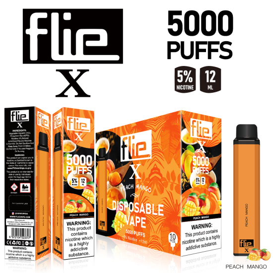 Original FLIEVAPE X Rechargeable Disposable Vape Device 5000puffs 1500mah (free shipping)