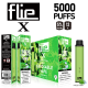 Original FLIEVAPE X Rechargeable Disposable Vape Device 5000puffs 1500mah (free shipping)