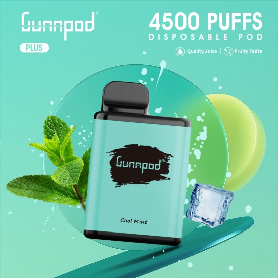 Original Gunpod Plus Disposable Vape Pen Device 4500 Puffs 1400mah (free shipping)