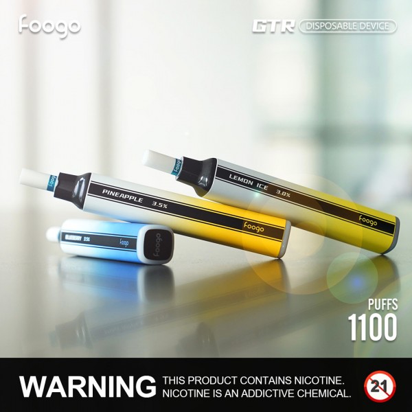 Original Foogo Gtr Disposable Vape Pen 1100 Puffs free shipping