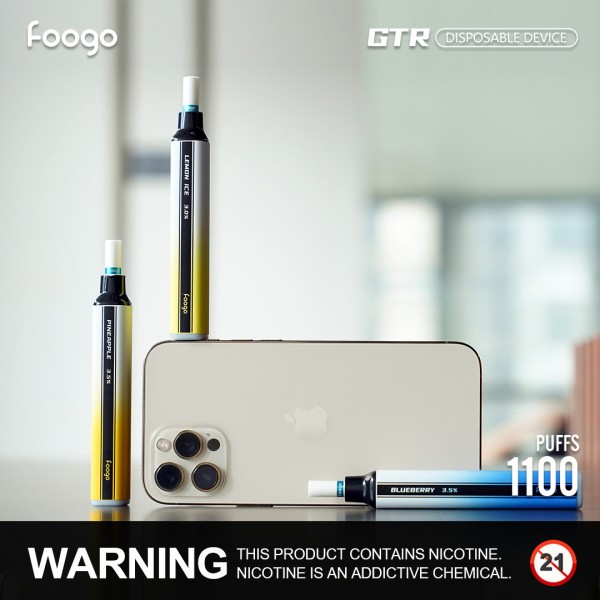 Original Foogo Gtr Disposable Vape Pen 1100 Puffs free shipping