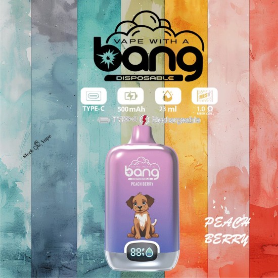 Original Bang Digital Box Rechargeable Disposable Vape Pen Device 15000 Puffs (Free Shipping Worldwide)