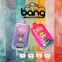 Original Bang Digital Box Rechargeable Disposable Vape Pen Device 15000 Puffs (Free Shipping Worldwide)