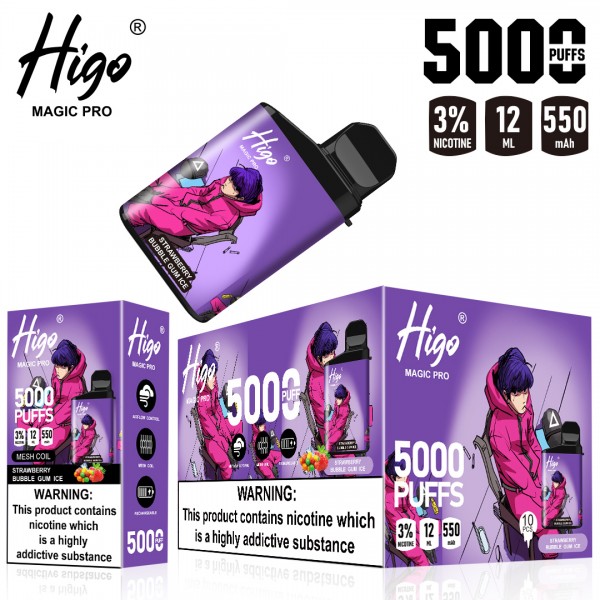 FLIEVAPE MAGIC Pro Higo Rechargeable Disposable Vape Device 5000puffs 550mah (free shipping)