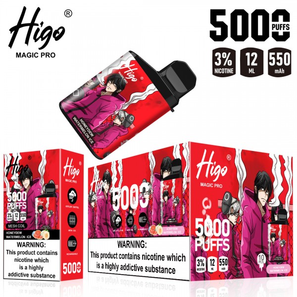 FLIEVAPE MAGIC Pro Higo Rechargeable Disposable Vape Device 5000puffs 550mah (free shipping)