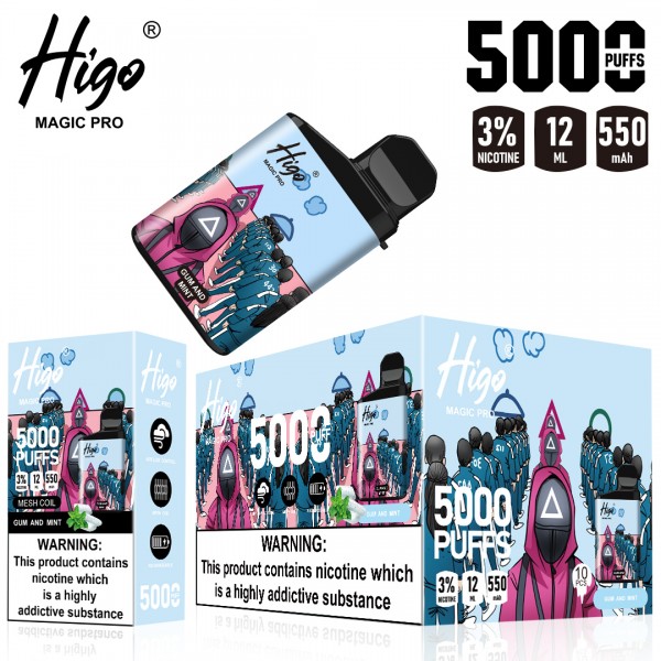 FLIEVAPE MAGIC Pro Higo Rechargeable Disposable Vape Device 5000puffs 550mah (free shipping)