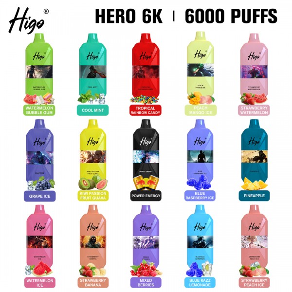 Original FLIEVAPE HERO Rechargeable Disposable Vape Device 6000puffs 650mah (free shipping)