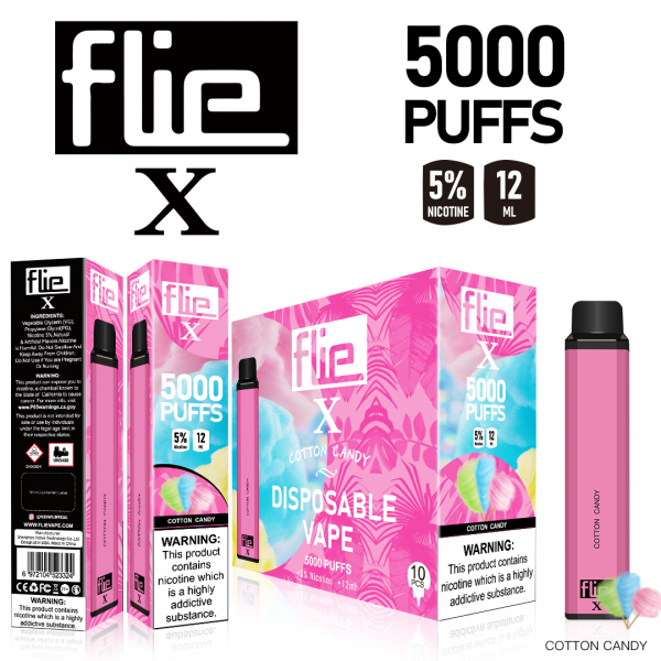 Original FLIEVAPE X Rechargeable Disposable Vape Device 5000puffs 1500mah (free shipping)