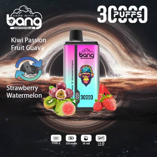 Original Bang 30000 Puffs Disposable Vape with Double Flavor Capability (Free Shipping Worldwide)