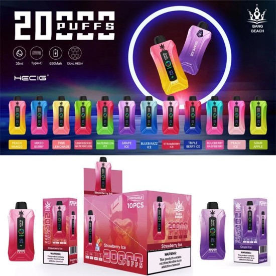 Original Bang Beach 20000 Puffs Vape Device (Free Shipping Worldwide)