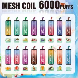 Original Cofty Cola Tin Rechargeable Disposable Vapes 650mAh 6000puffs (free shipping)