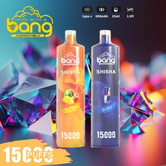 Original Bang SHISHA 15000 Puffs Disposable Vape (Free Shipping Worldwide)